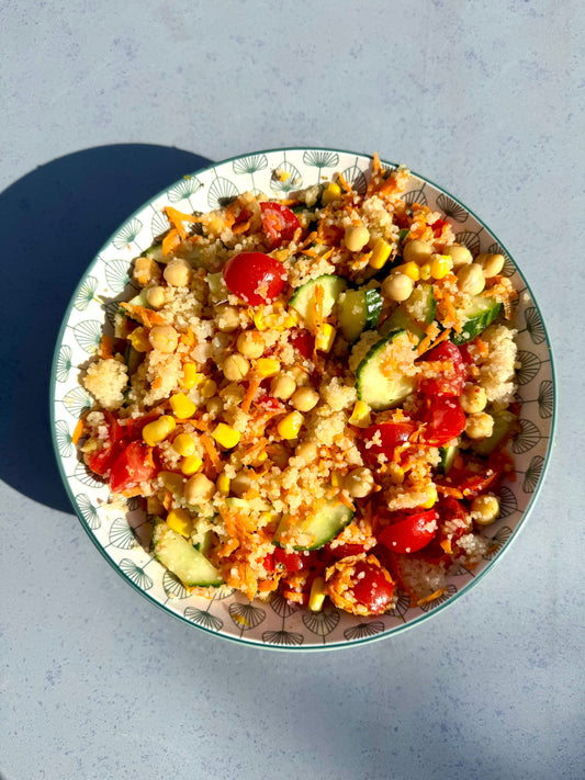Salade fraîche attiéké & pois chiches